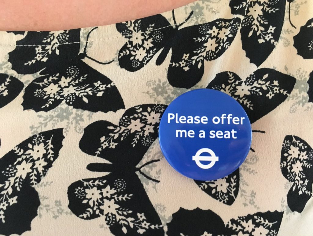 TfL's new "Please Offer me a Seat" badge